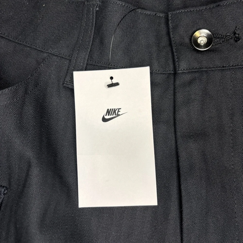 Nike Life Cargo Pants Black Mens 34 Woven Baggy Standard Straight HM6957-010 New